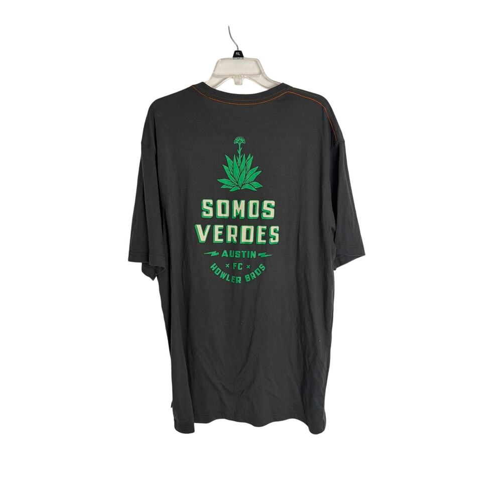 Howler Brothers Mens Austin FC Somos Verdes Pocket T Shirt Charcoal 2XL